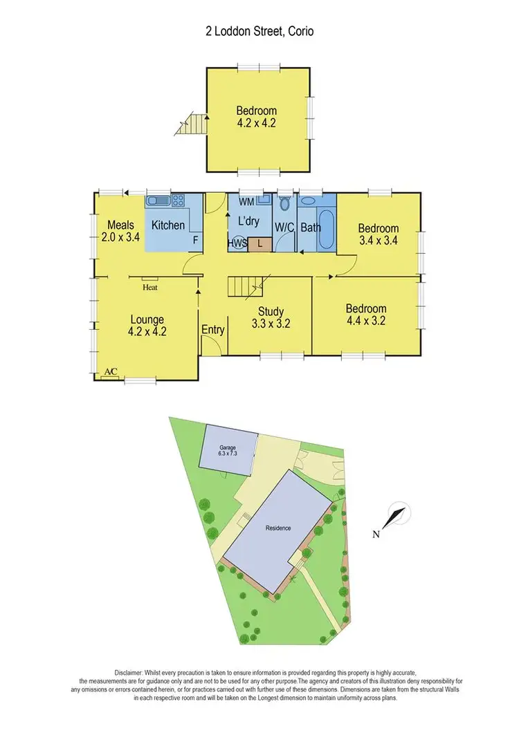 Floorplan of Homely house listing, 2 Loddon Street, Corio VIC 3214