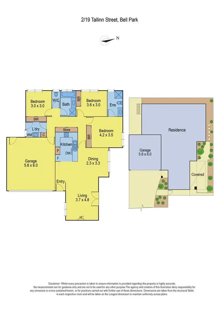Floorplan of Homely townhouse listing, 2/19 Tallinn Street, Bell Park VIC 3215