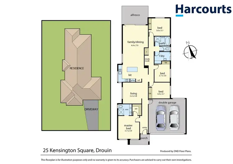 Floorplan of Homely house listing, 25 Kensington Square, Drouin VIC 3818