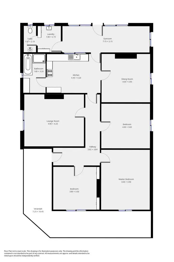 Floorplan of Homely house listing, 3 Hurlstone Street, Peterborough SA 5422