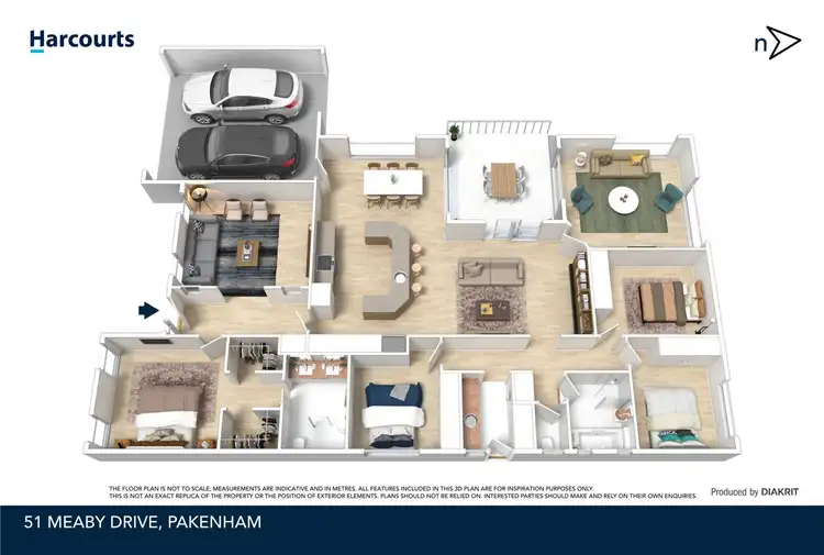 Floorplan of Homely house listing, 51 Meaby Drive, Pakenham VIC 3810