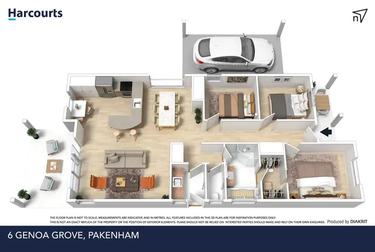 Floorplan of Homely house listing, 6 Genoa Grove, Pakenham VIC 3810