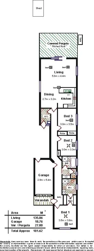 Floorplan of Homely house listing, 14 Hereford Street, Enfield SA 5085