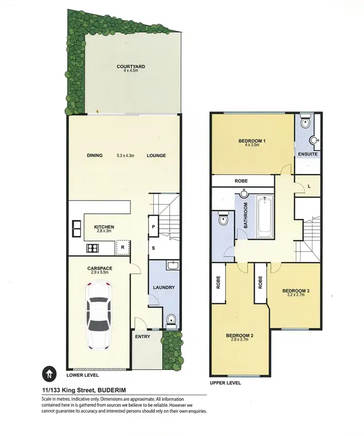 Floorplan of Homely townhouse listing, 11/133 King Street, Buderim QLD 4556