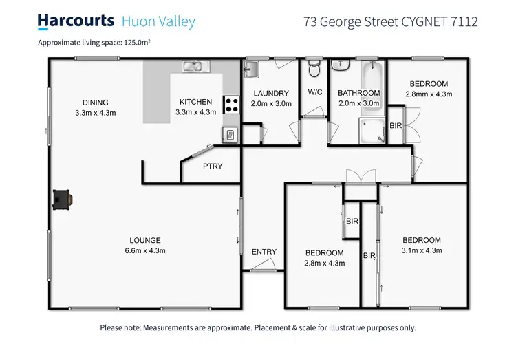 Floorplan of Homely house listing, 73 George Street, Cygnet TAS 7112