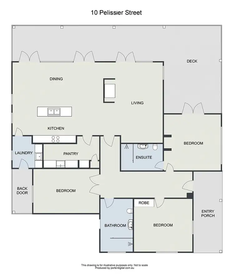 Floorplan of Homely house listing, 10 Pelissier Street, Yea VIC 3717