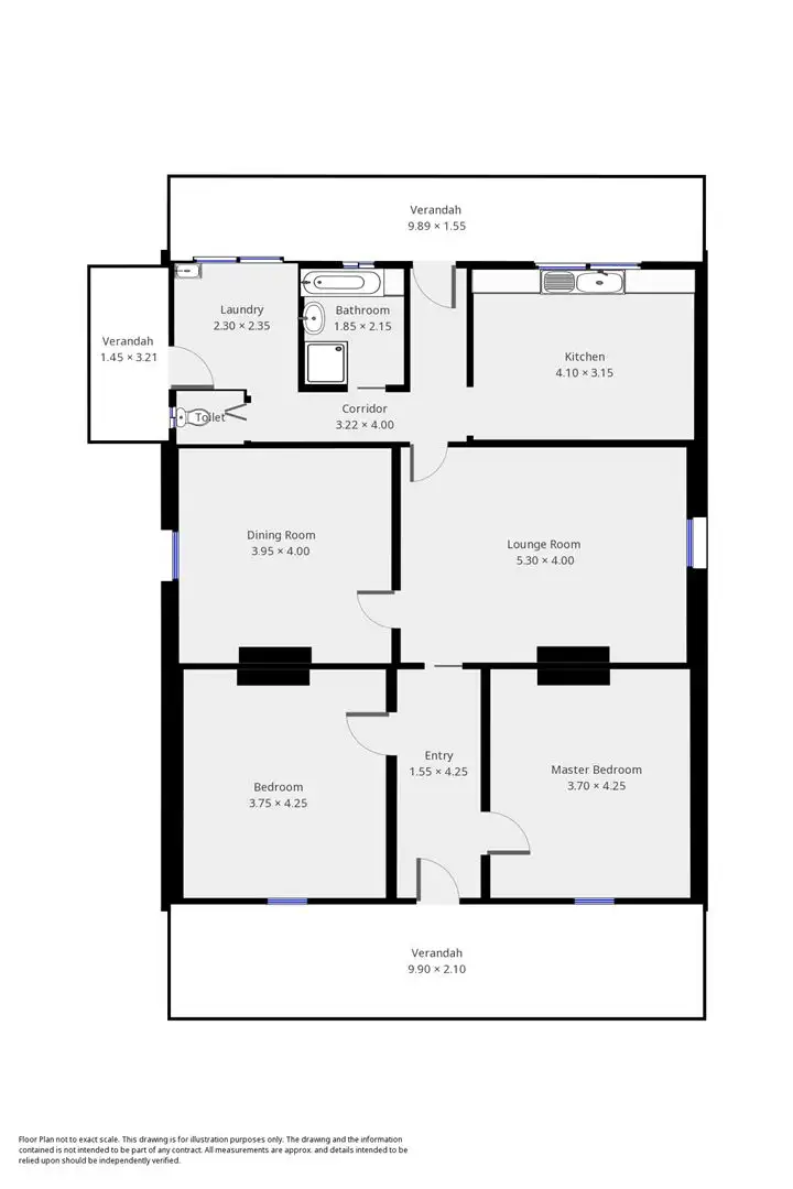 Floorplan of Homely house listing, 1 Edith Street, Peterborough SA 5422