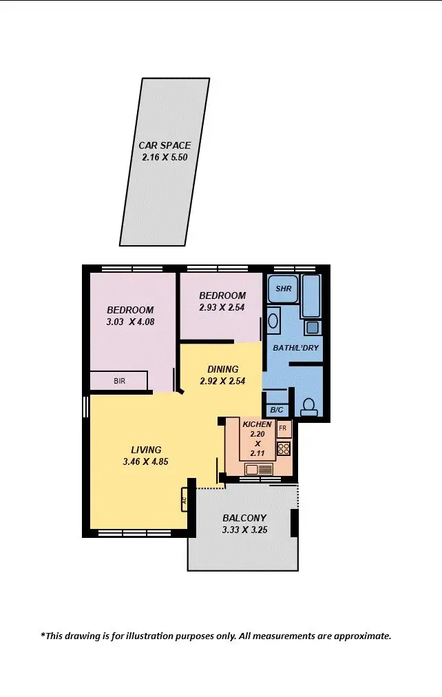 Floorplan of Homely flat listing, 21/137 Anzac Highway, Kurralta Park SA 5037