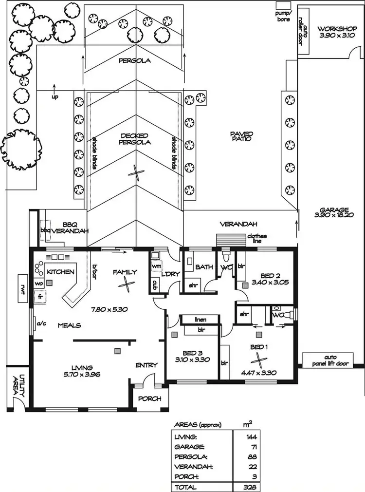 Floorplan of Homely house listing, 58 Brooklyn Terrace, North Haven SA 5018