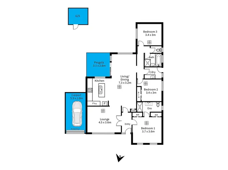Floorplan of Homely house listing, 42 Wheatsheaf Road, Morphett Vale SA 5162
