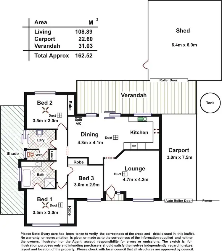 Floorplan of Homely house listing, 5 Nathan Street, Parafield Gardens SA 5107
