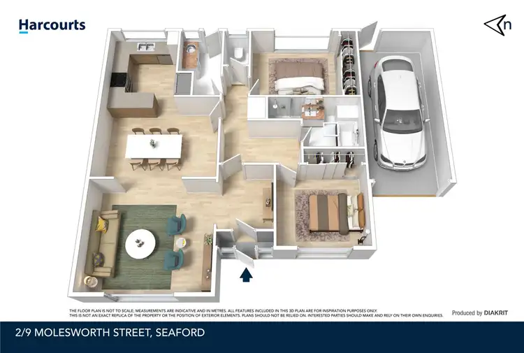 Floorplan of Homely unit listing, 2/9 Molesworth Street, Seaford VIC 3198