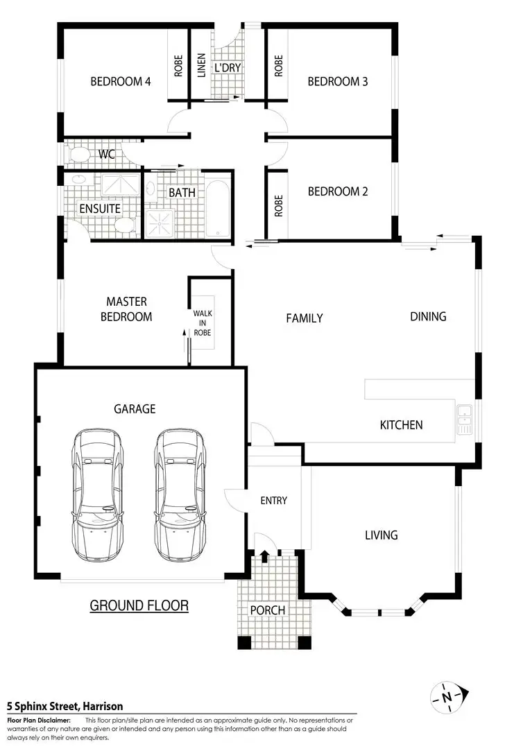 Floorplan of Homely house listing, 5 Sphinx Street, Harrison ACT 2914