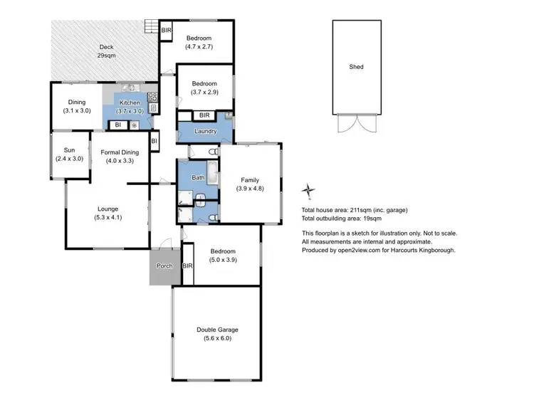 Floorplan of Homely house listing, 4 Illira Way, Blackmans Bay TAS 7052