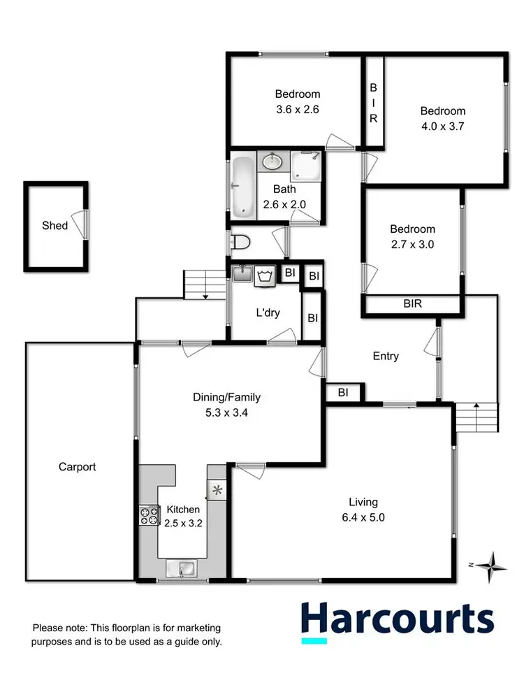 Floorplan of Homely house listing, 7 Carrum Close, Howrah TAS 7018