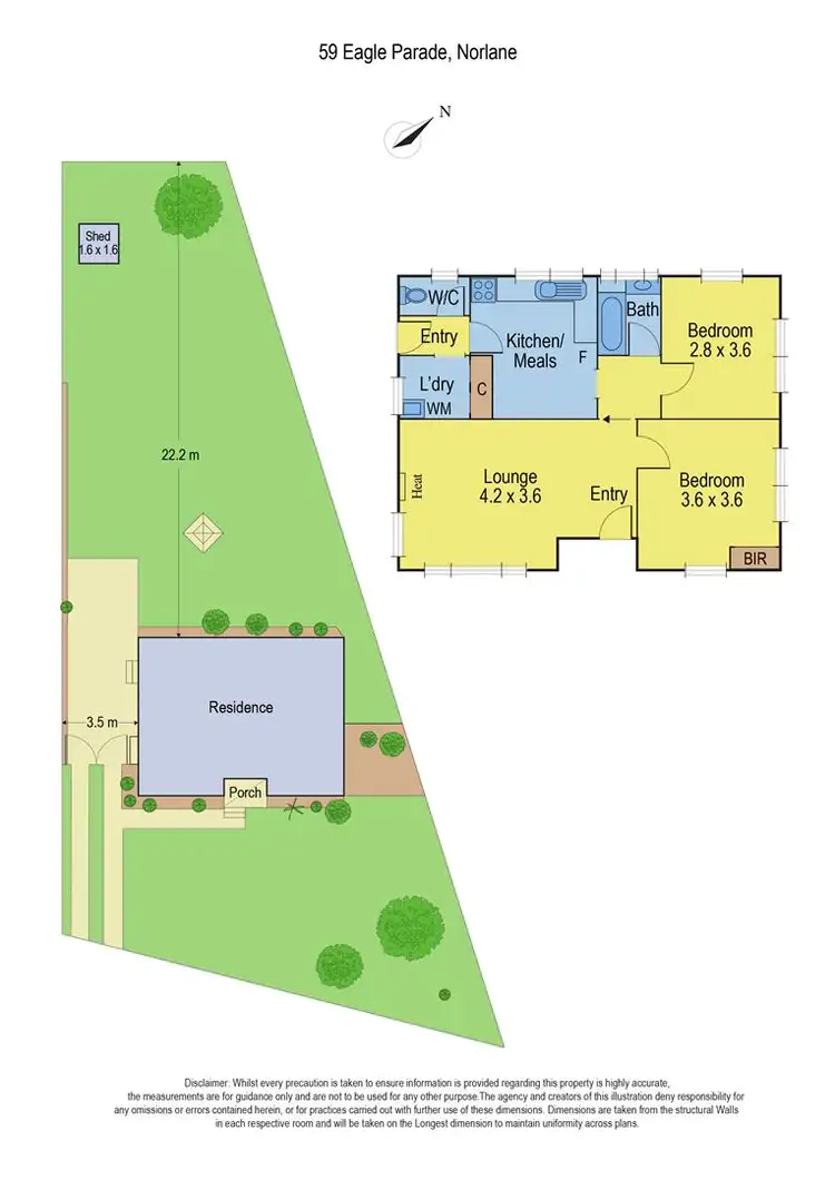 Floorplan of Homely house listing, 59 Eagle Parade, Norlane VIC 3214