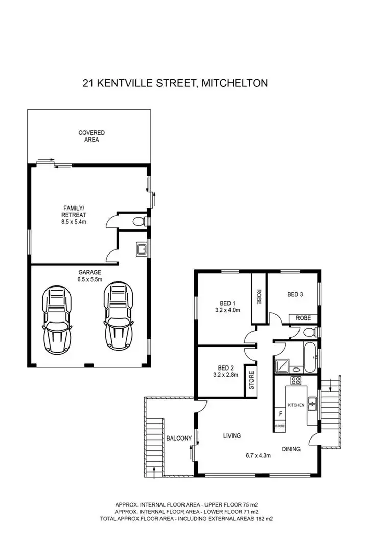 Floorplan of Homely house listing, 21 Kentville Street, Mitchelton QLD 4053