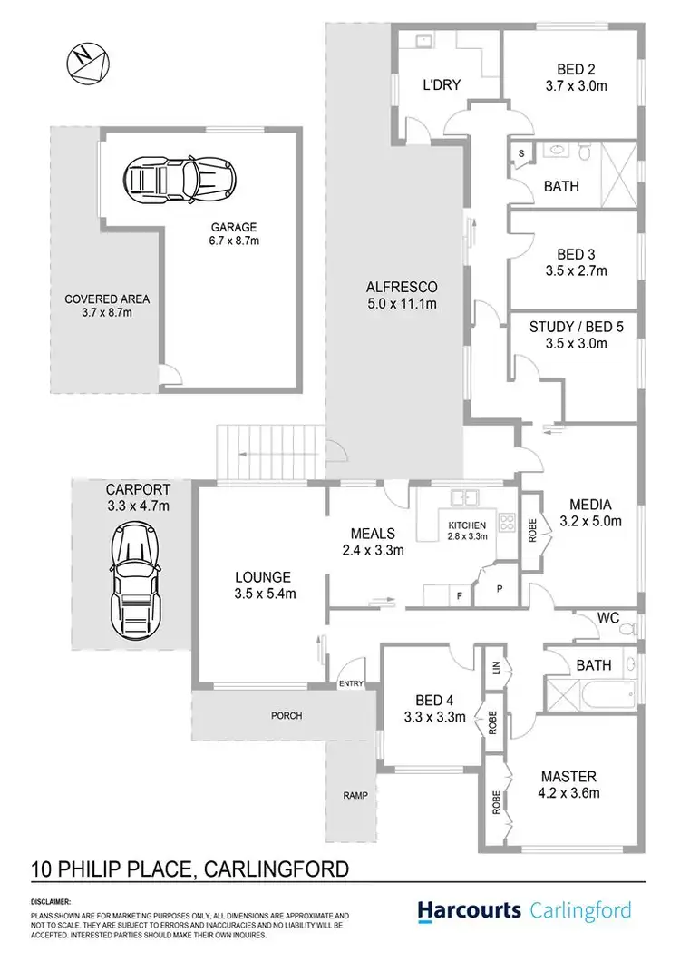 Floorplan of Homely house listing, 10 Philip Place, Carlingford NSW 2118