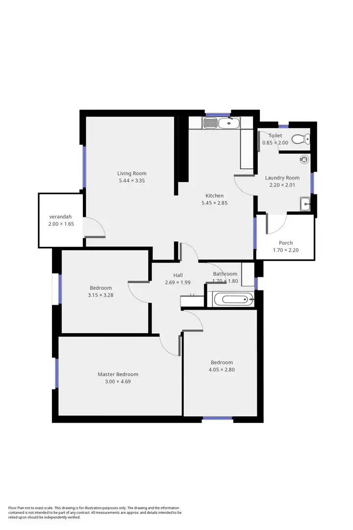 Floorplan of Homely house listing, 174 Railway Terrace, Peterborough SA 5422