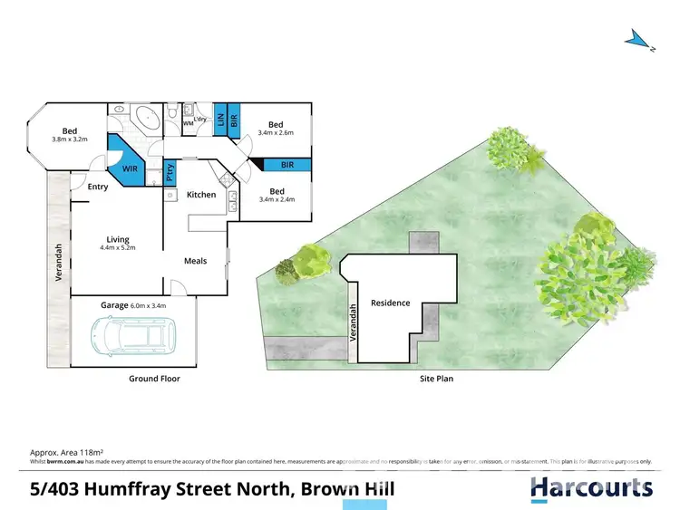 Floorplan of Homely house listing, 5/403 Humffray Street North, Brown Hill VIC 3350