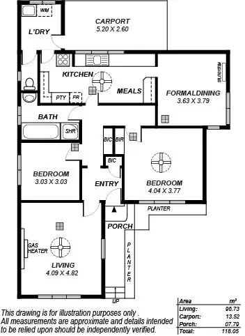 Floorplan of Homely house listing, 18 Bowman Crescent, Enfield SA 5085