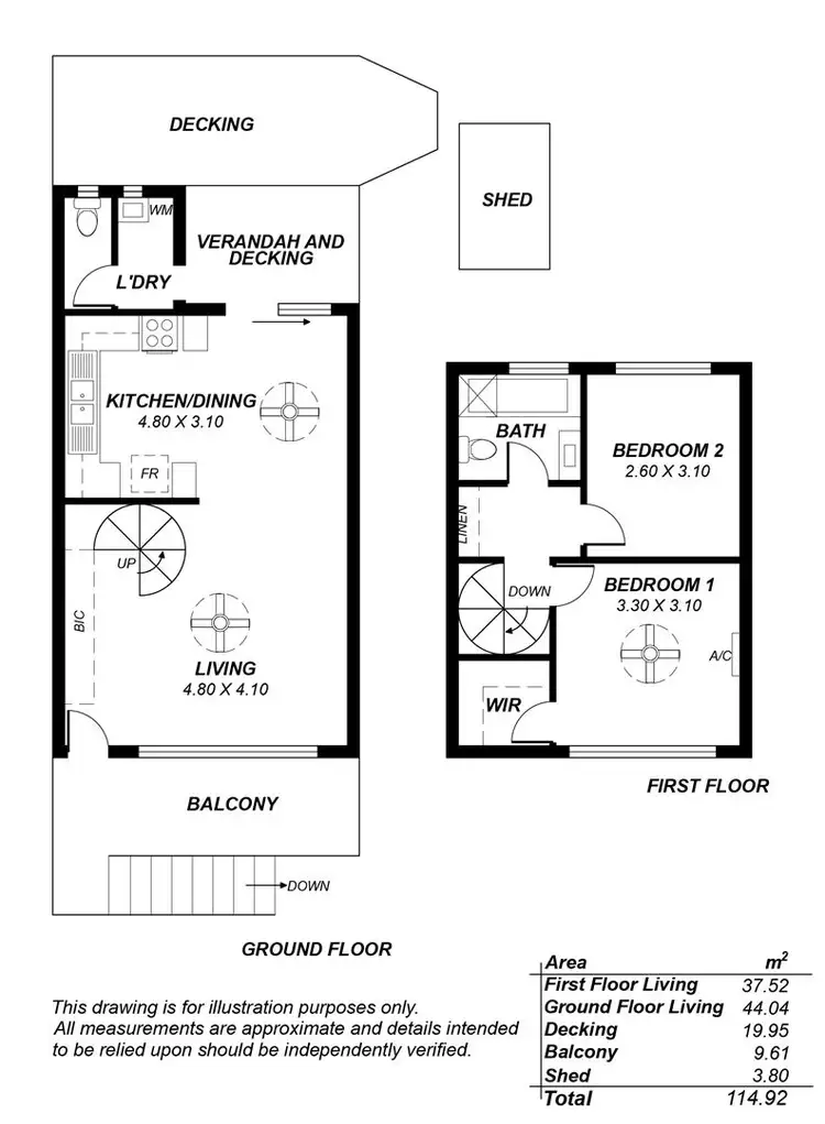 Floorplan of Homely townhouse listing, 4/29 Norton Summit Road, Woodforde SA 5072