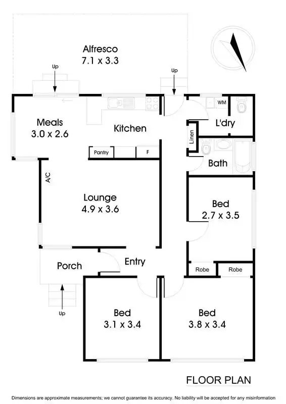Floorplan of Homely unit listing, 1/2 Princess Street, Bayswater VIC 3153