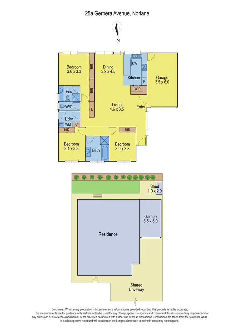 Floorplan of Homely unit listing, 25A Gerbera Avenue, Norlane VIC 3214