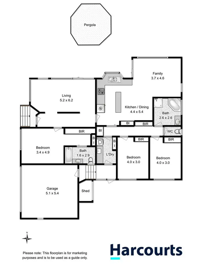 Floorplan of Homely house listing, 93 Corinth Street, Howrah TAS 7018
