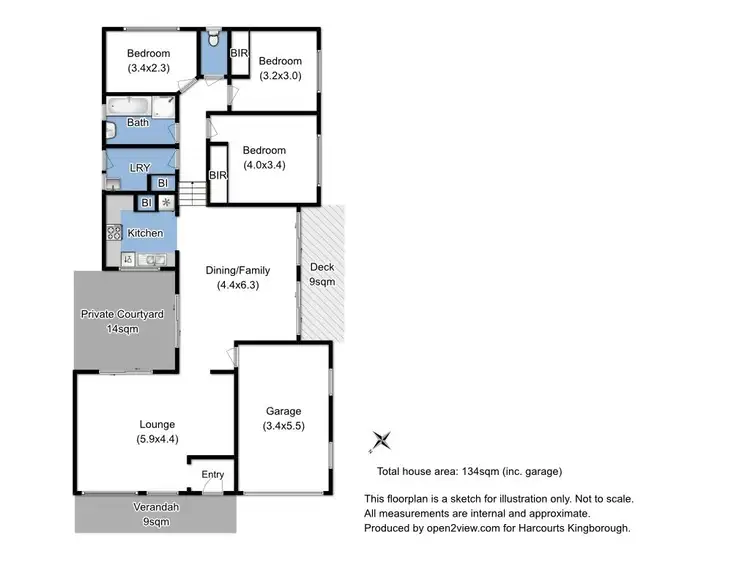 Floorplan of Homely house listing, 13 Alfreds Garden, Kingston TAS 7050