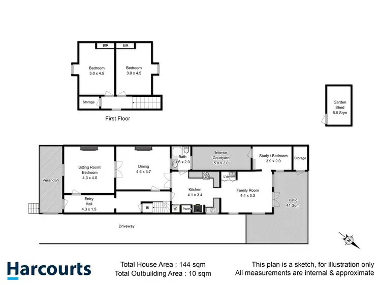 Floorplan of Homely house listing, 6 Regent Street, Sandy Bay TAS 7005