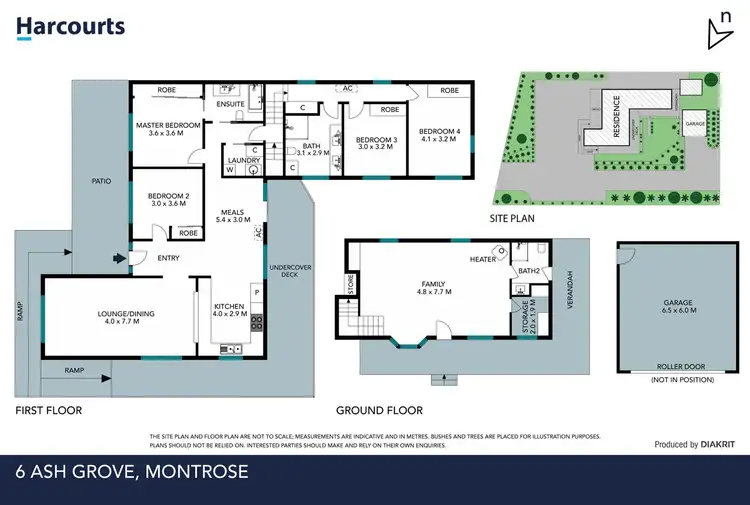Floorplan of Homely house listing, 6 Ash Grove, Montrose VIC 3765