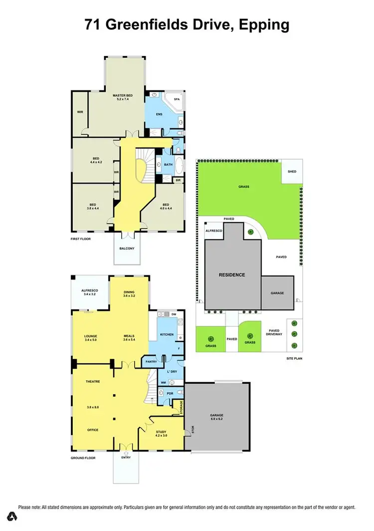 Floorplan of Homely house listing, 71 Greenfields Drive, Epping VIC 3076
