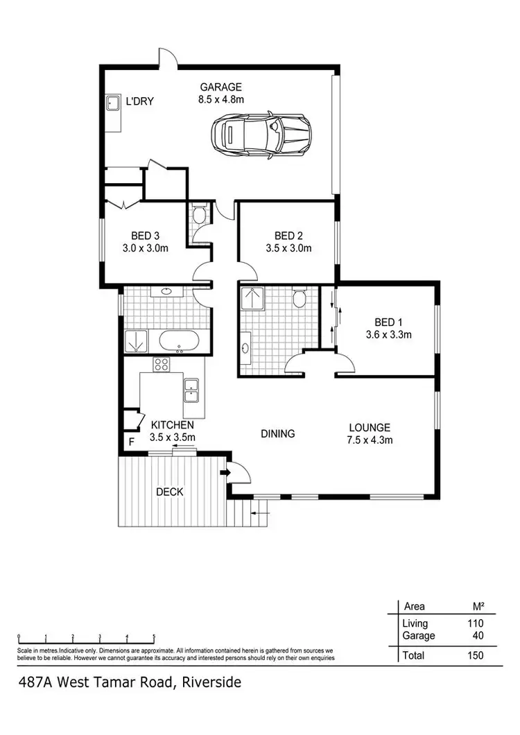 Floorplan of Homely house listing, 487A West Tamar Road, Riverside TAS 7250
