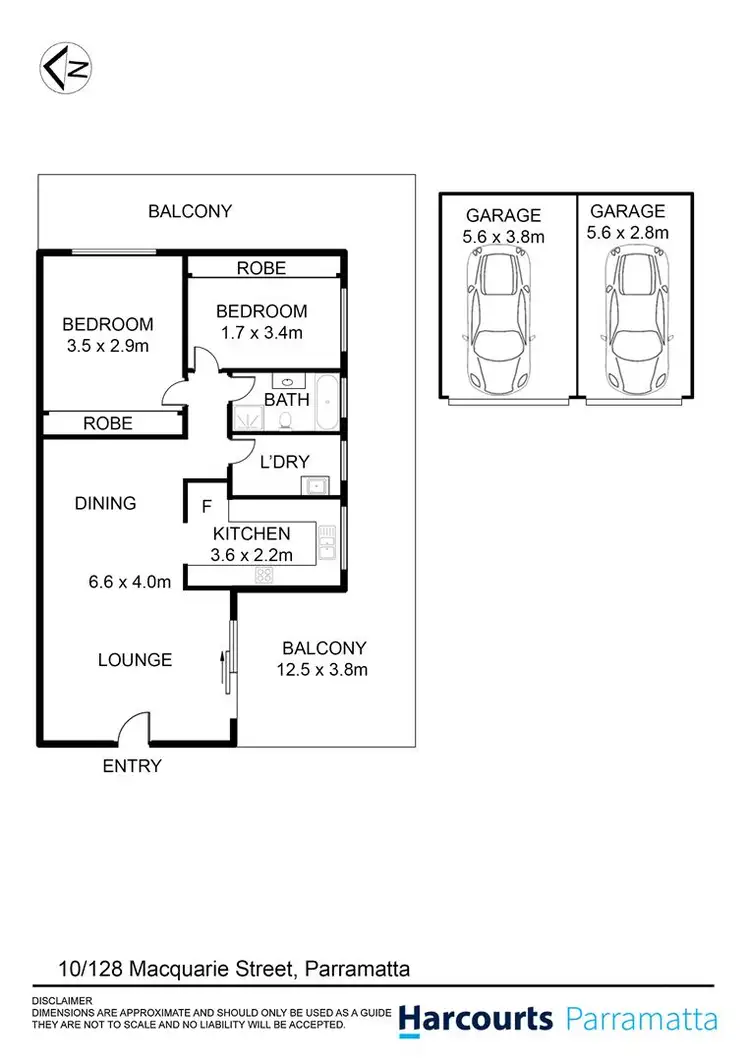 Floorplan of Homely unit listing, 10/128 Macquarie Street, Parramatta NSW 2150
