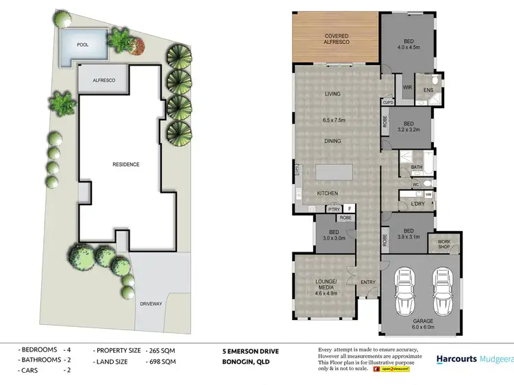 Floorplan of Homely house listing, 5 Emerson Drive, Bonogin QLD 4213