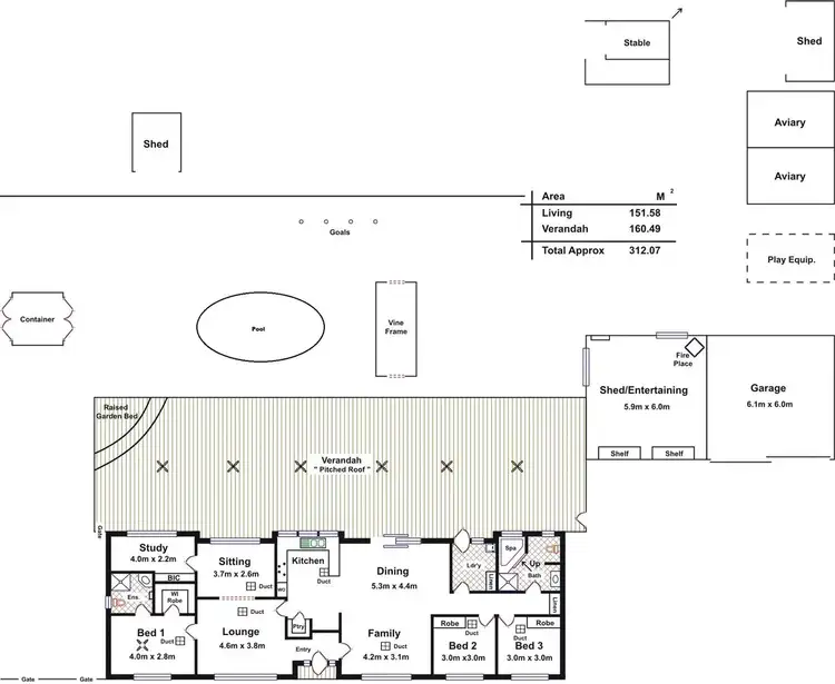 Floorplan of Homely house listing, 160 Gawler Road, Lewiston SA 5501