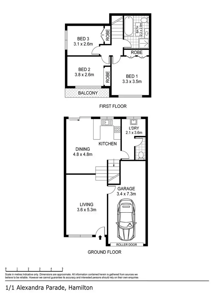 Floorplan of Homely unit listing, 1/1 Alexandra Parade, Hamilton VIC 3300
