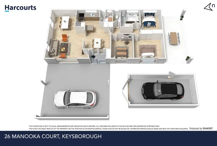 Floorplan of Homely house listing, 26 Manooka Court, Keysborough VIC 3173