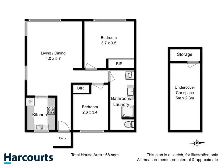 Floorplan of Homely apartment listing, 4/5 Chatsworth Street, Rose Bay TAS 7015