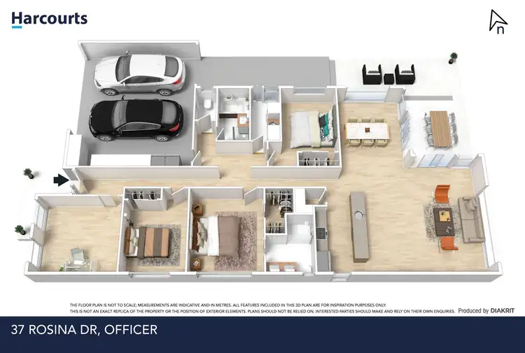 Floorplan of Homely house listing, 37 Rosina Drive, Officer VIC 3809