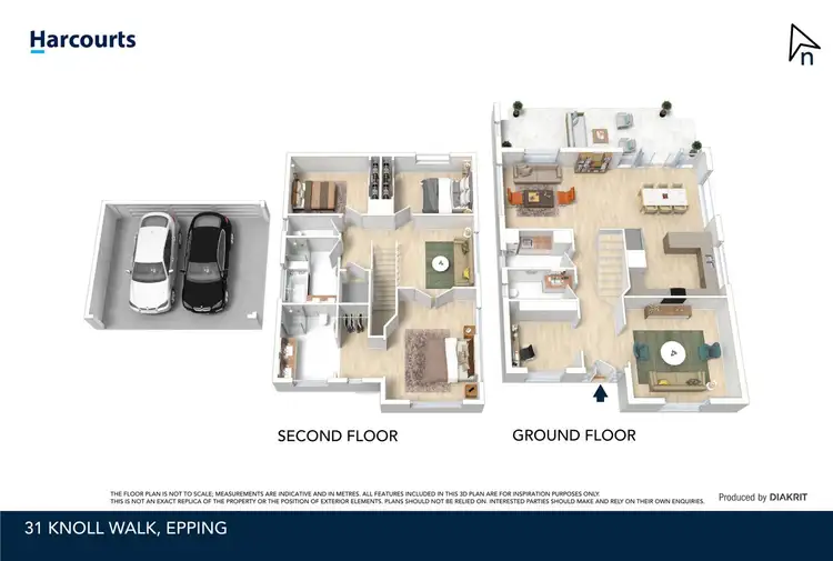 Floorplan of Homely townhouse listing, 31 Knoll Walk, Epping VIC 3076