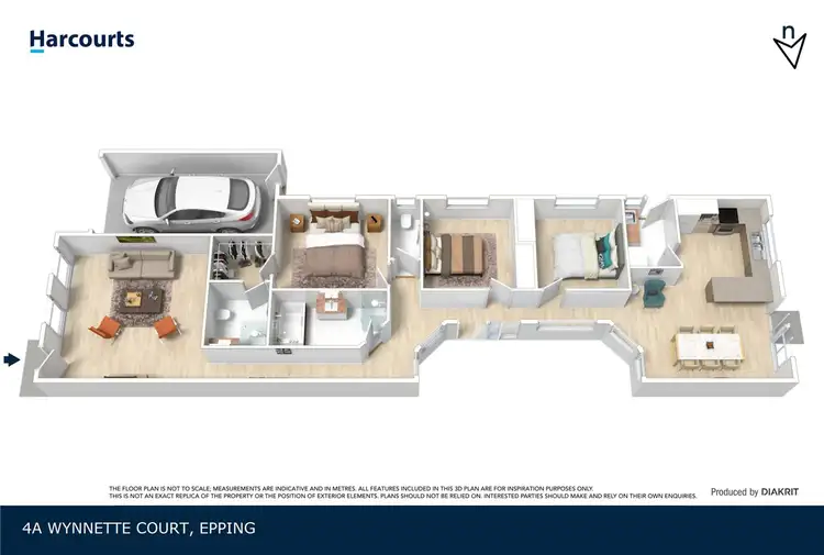 Floorplan of Homely unit listing, 4a Wynnette Court, Epping VIC 3076