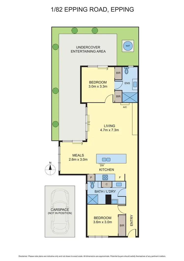 Floorplan of Homely unit listing, 1/82 Epping Rd, Epping VIC 3076