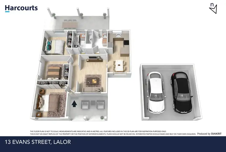 Floorplan of Homely house listing, 13 Evans Street, Lalor VIC 3075