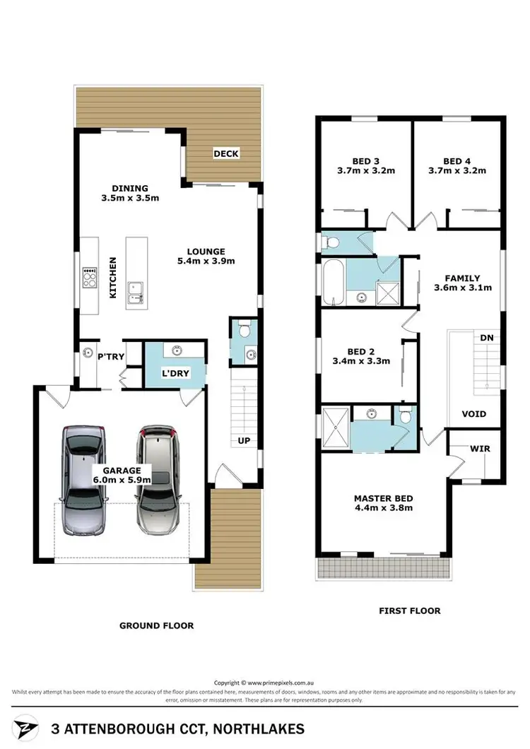 Floorplan of Homely house listing, 3 Attenborough Circuit, North Lakes QLD 4509