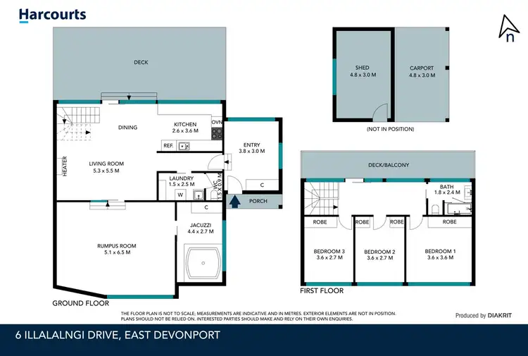 Floorplan of Homely house listing, 6 Illalangi Drive, East Devonport TAS 7310