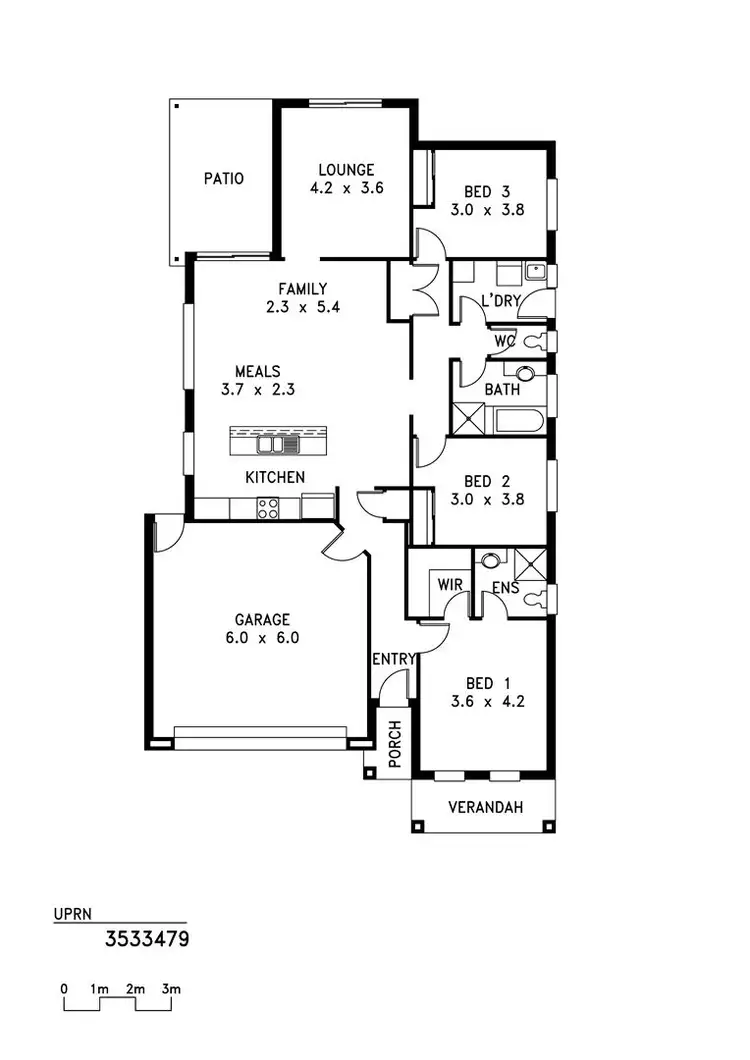 Floorplan of Homely house listing, (D.H.A), Defence Housing Australia, Munno Para SA 5115