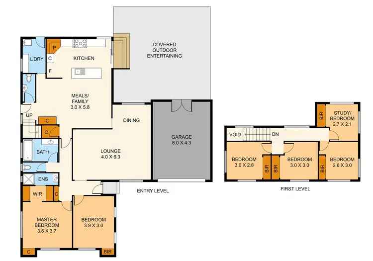 Floorplan of Homely house listing, 33 Rowson Street, Boronia VIC 3155