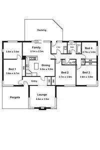 Floorplan of Homely house listing, 16 Dandenong Hastings Road, Tyabb VIC